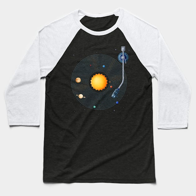 Solar Tunes Baseball T-Shirt by salihgonenli